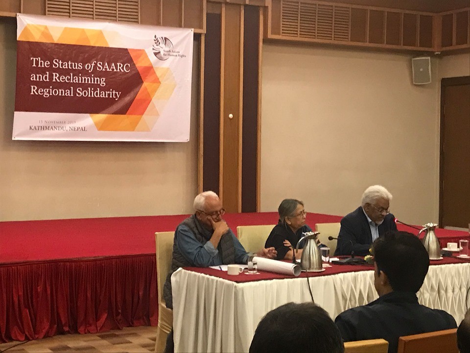 Discussion on ‘the Status of Saarc And Reclaiming Regional Solidarity’ (15.11.20